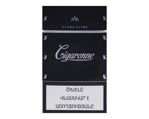 Сигареты Cigaronne Ultraslims Black с доставкой